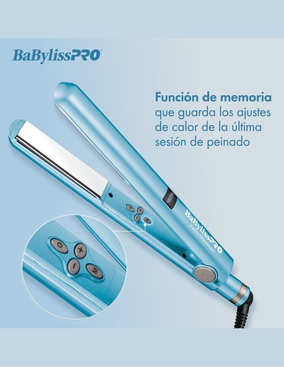 Mini Alaciadora Babyliss BABNT2197TES placas de nano titanium 2