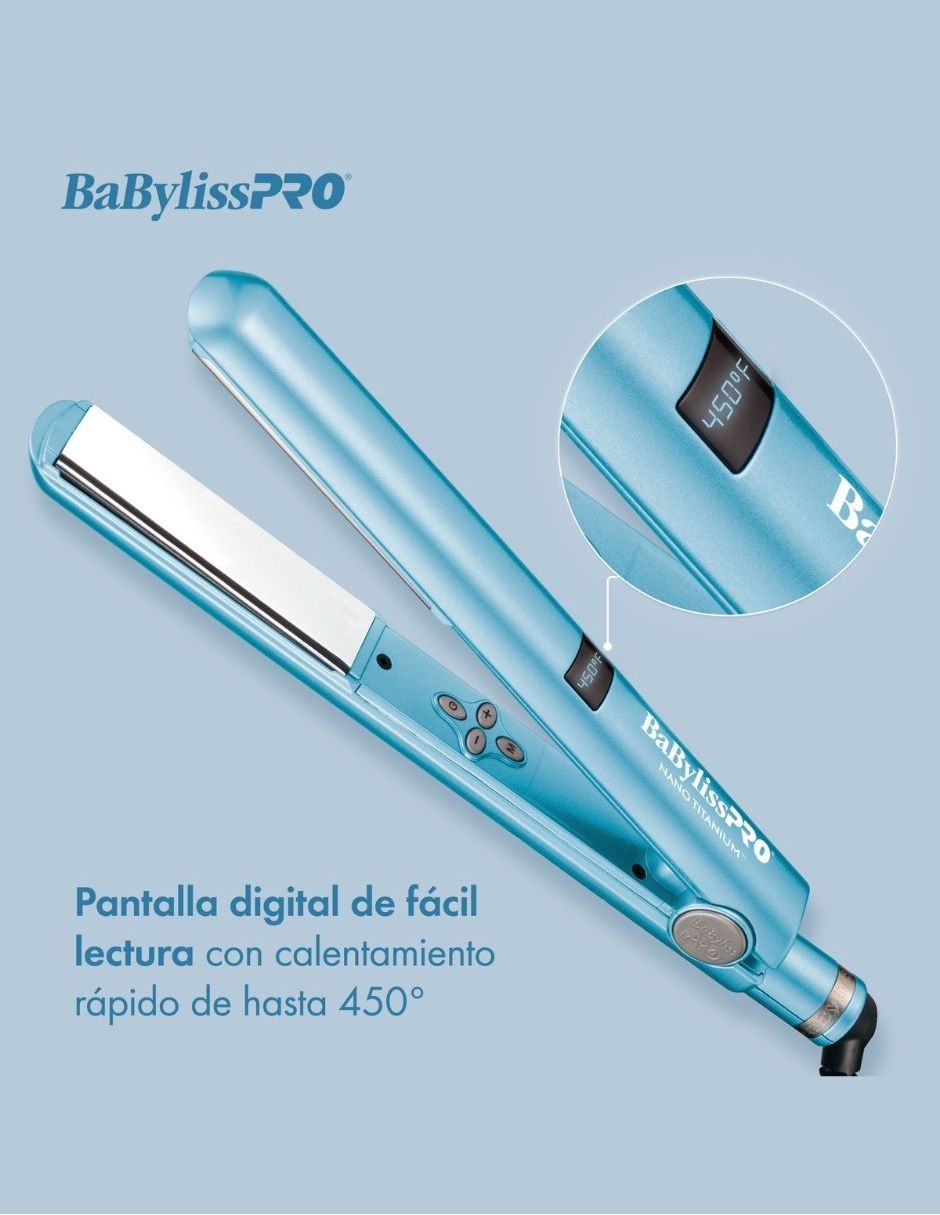 Mini Alaciadora Babyliss BABNT2197TES placas de nano titanium 3