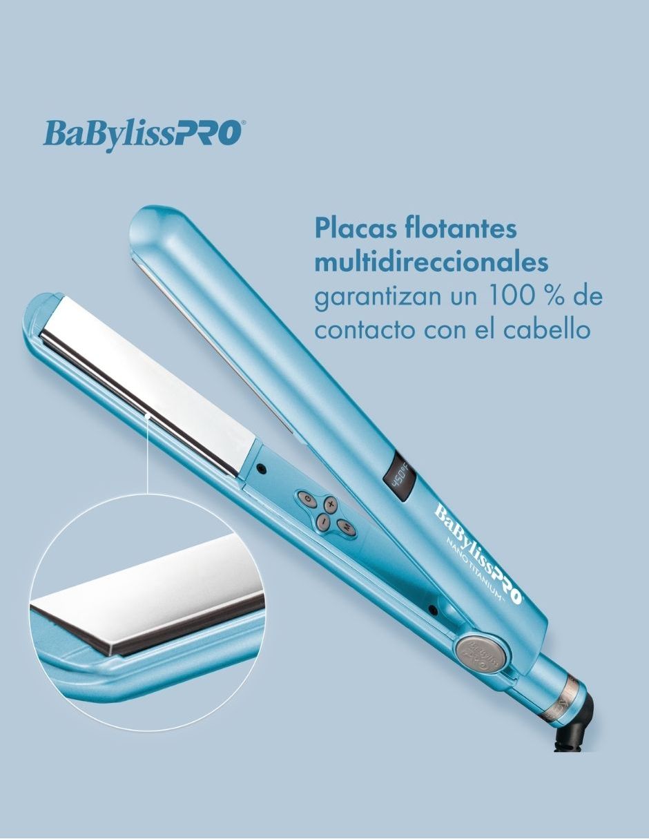 Mini Alaciadora Babyliss BABNT2197TES placas de nano titanium 4
