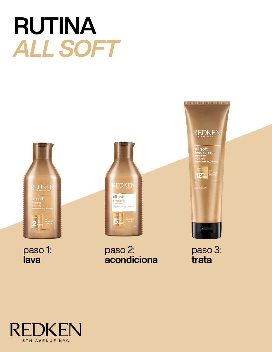 Shampoo para cabello All Soft 300 ml 3