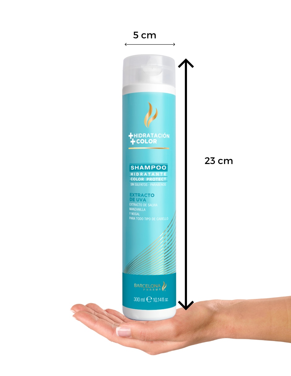 Shampoo hidratante para cabello 300 ml 8
