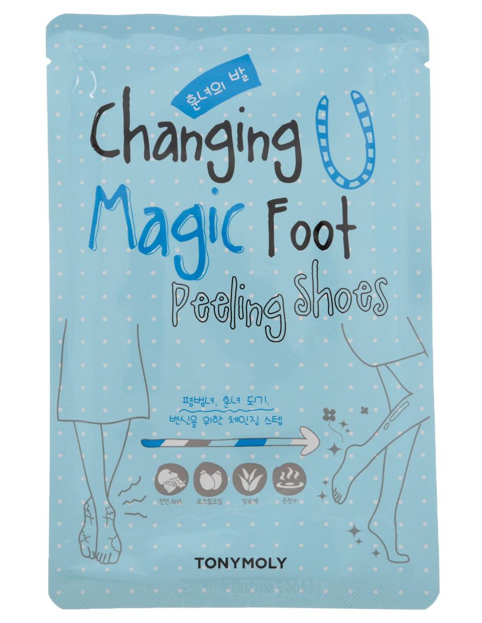 Mascarilla Changing Magic Foot Peeling Shoes para limpiar Tony Moly Changing