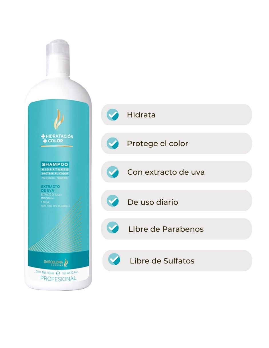 Shampoo para cabello 900 ml 3