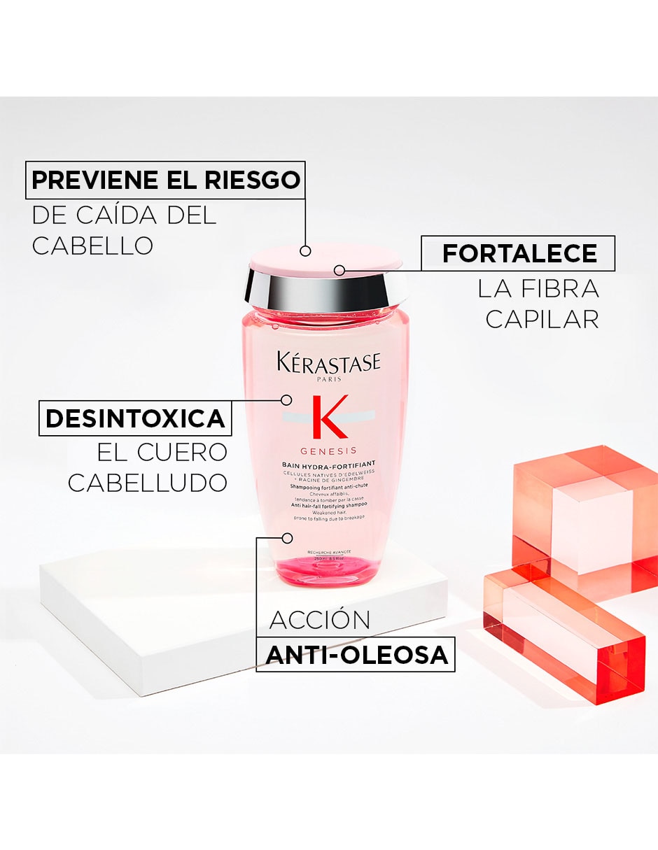 Shampoo anticaída para cabello Genesis 250 ml 4