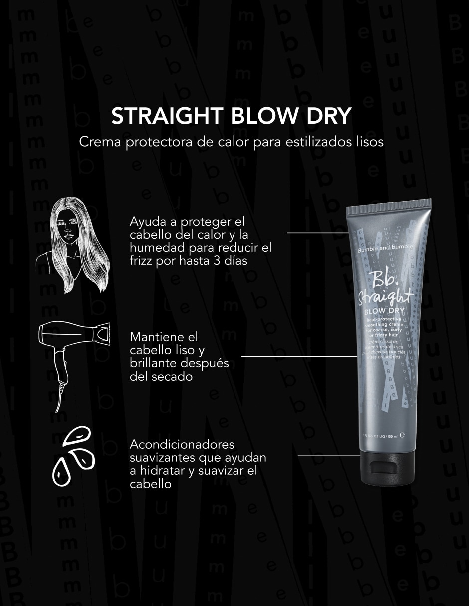 Crema para todo tipo de cabello Blow Dry Straight para antifrizz 2