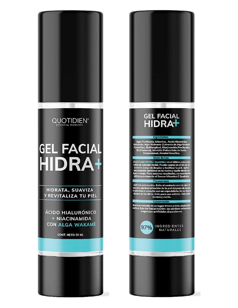 Gel Hidratante con Acido Hialuronico y Niacinanamida Skin Care Crema Facial Quotidien 50ml