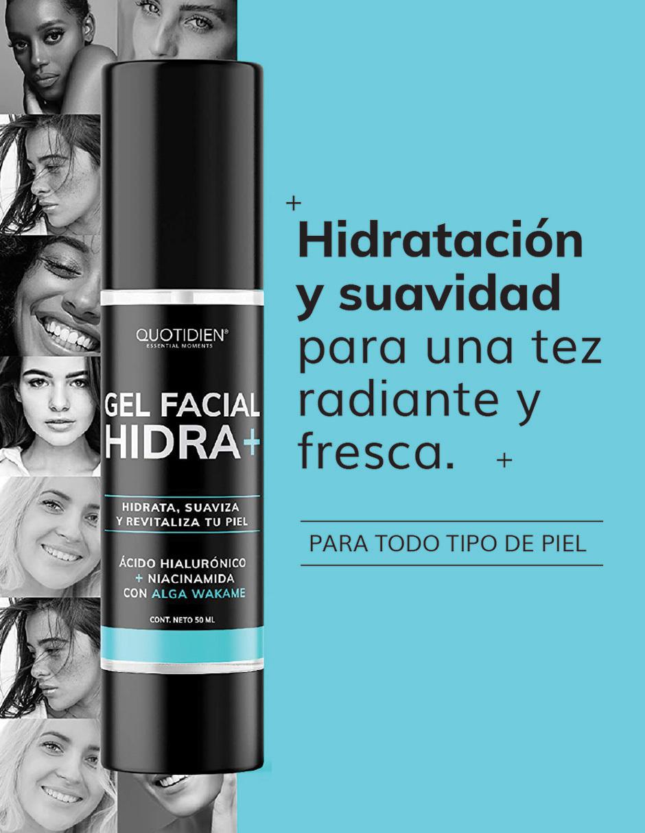 Gel Hidratante con Acido Hialuronico y Niacinanamida Skin Care Crema Facial Quotidien 50ml
