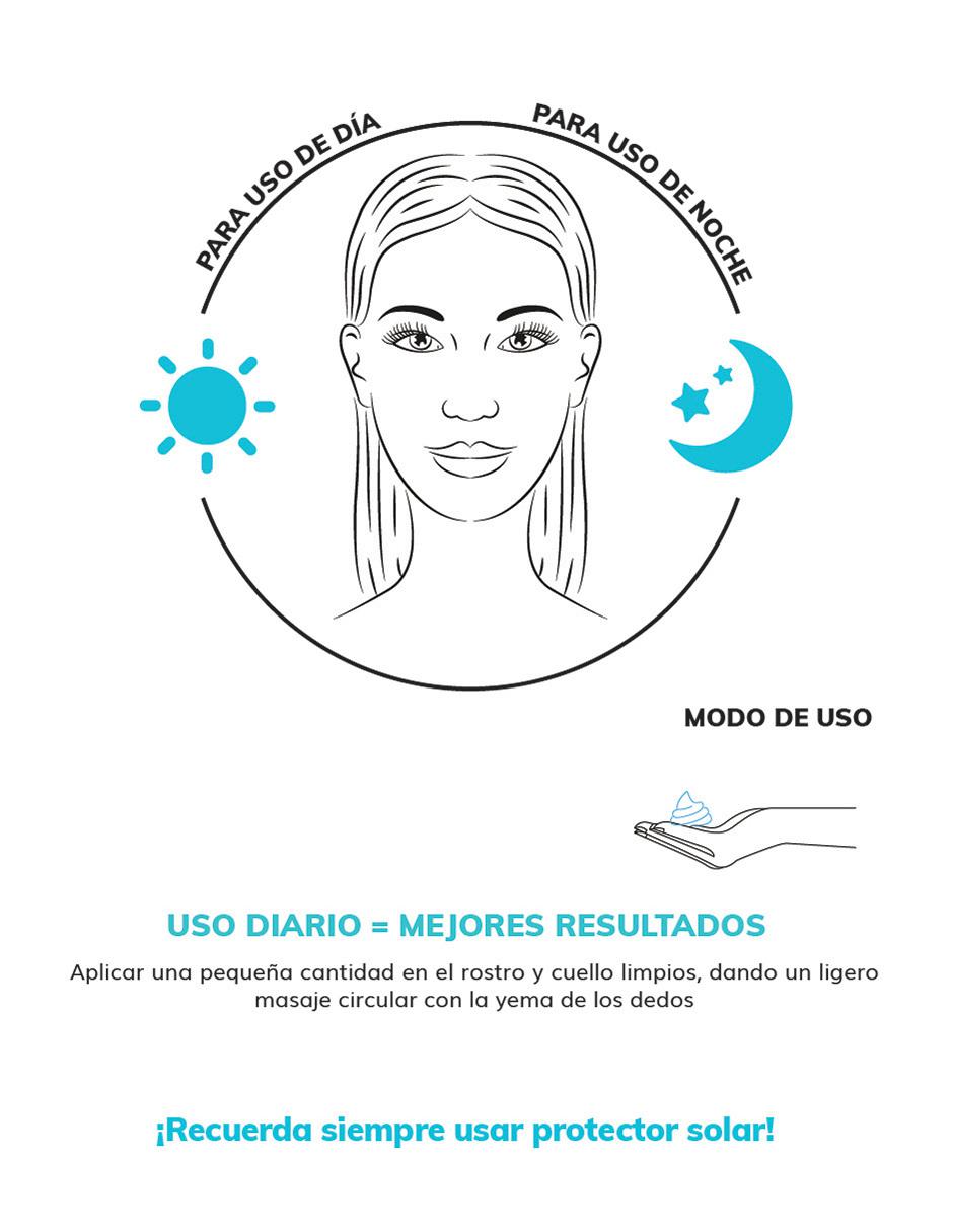 Gel Hidratante con Acido Hialuronico y Niacinanamida Skin Care Crema Facial Quotidien 50ml