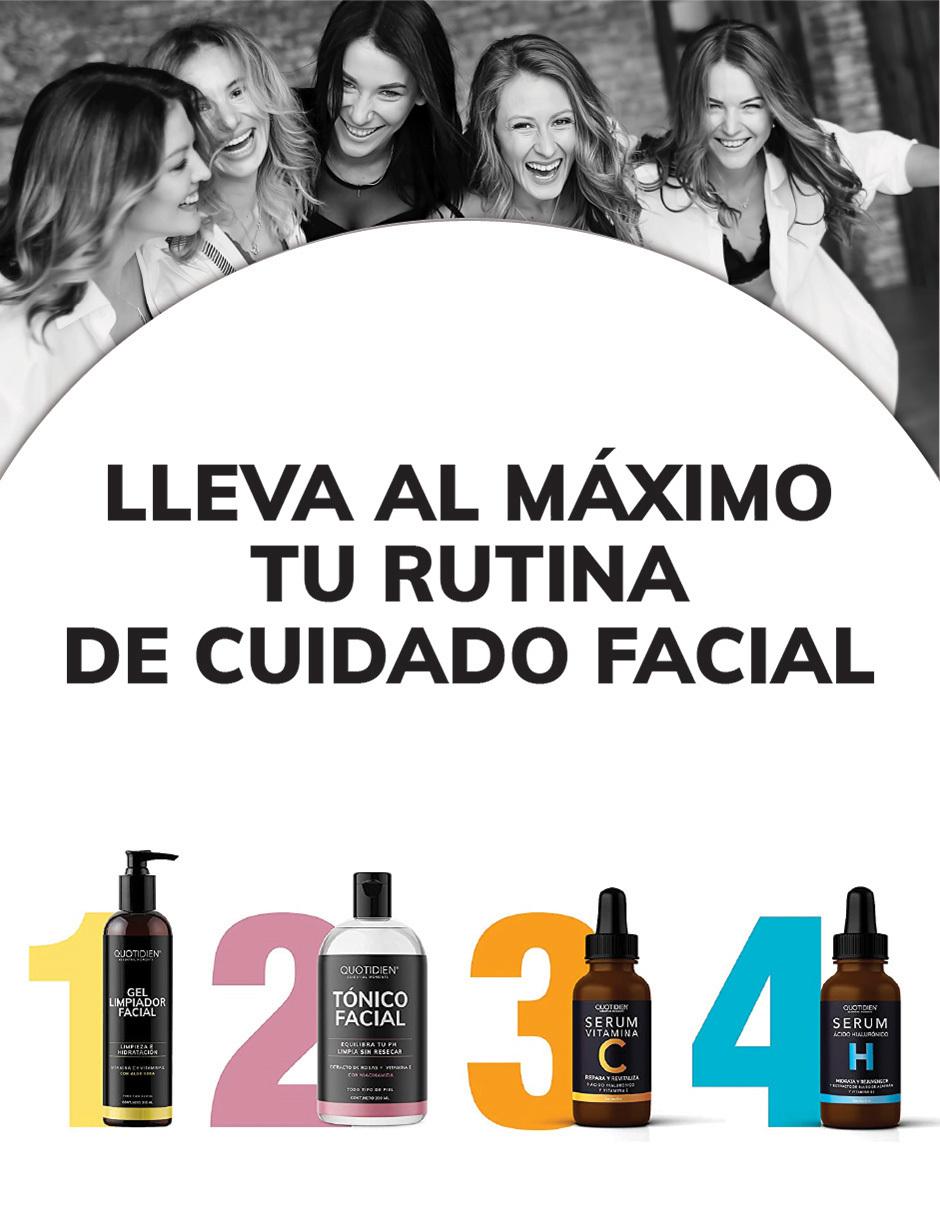 Tonico Facial con Agua de Rosas, Niacinamida y Colágeno Skin Care Facial Quotidien 350ml