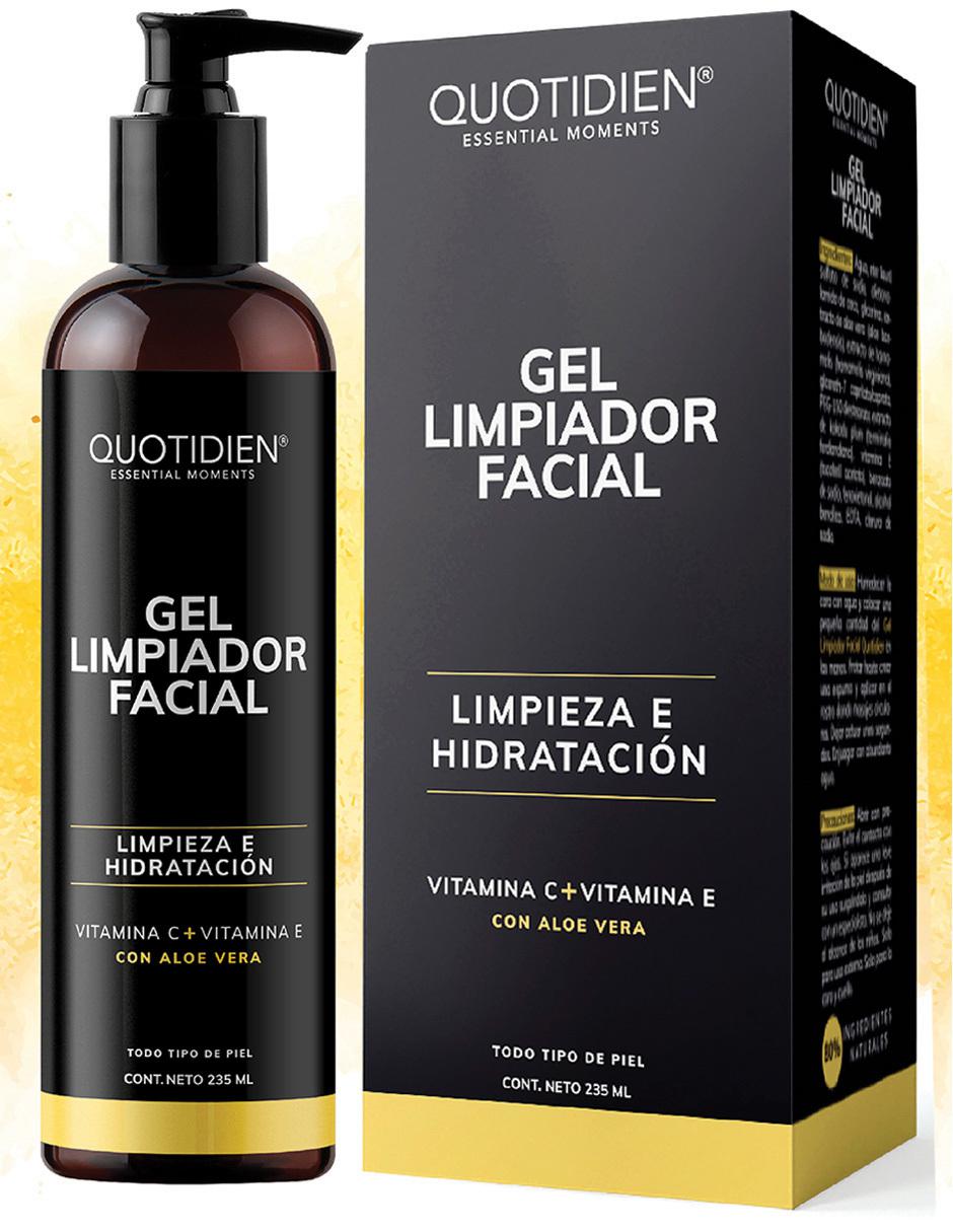 Gel Limpiador con Vitamina C + Aloe Vera Skin Care Facial Quotidien 235ml