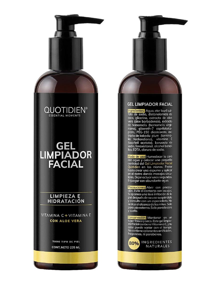 Gel Limpiador con Vitamina C + Aloe Vera Skin Care Facial Quotidien 235ml