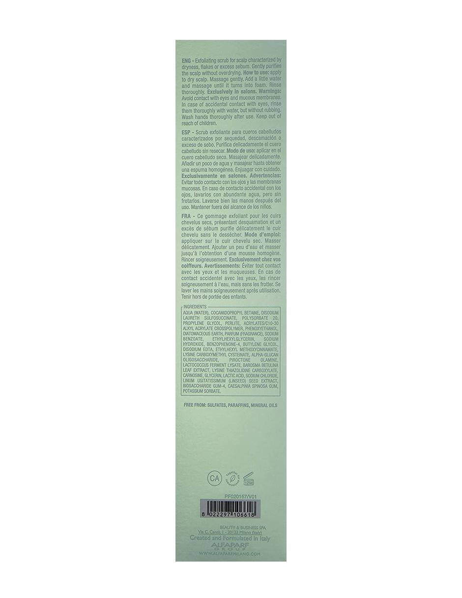 Tratamiento Alfaparf Semi Di Lino Scalp Reb. Gentle Exf. Scrub 150 ml