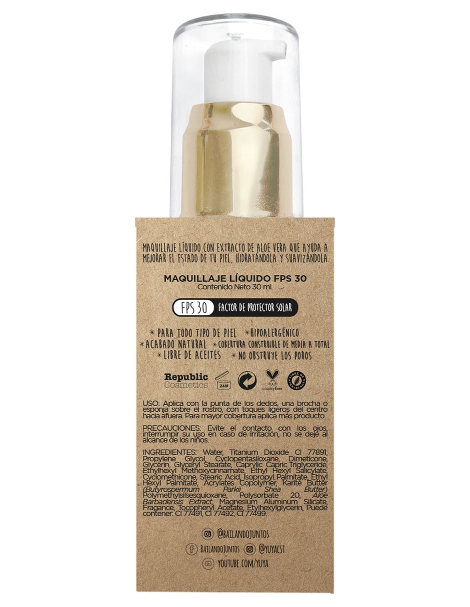 Base de maquillaje líquida Yuya natural