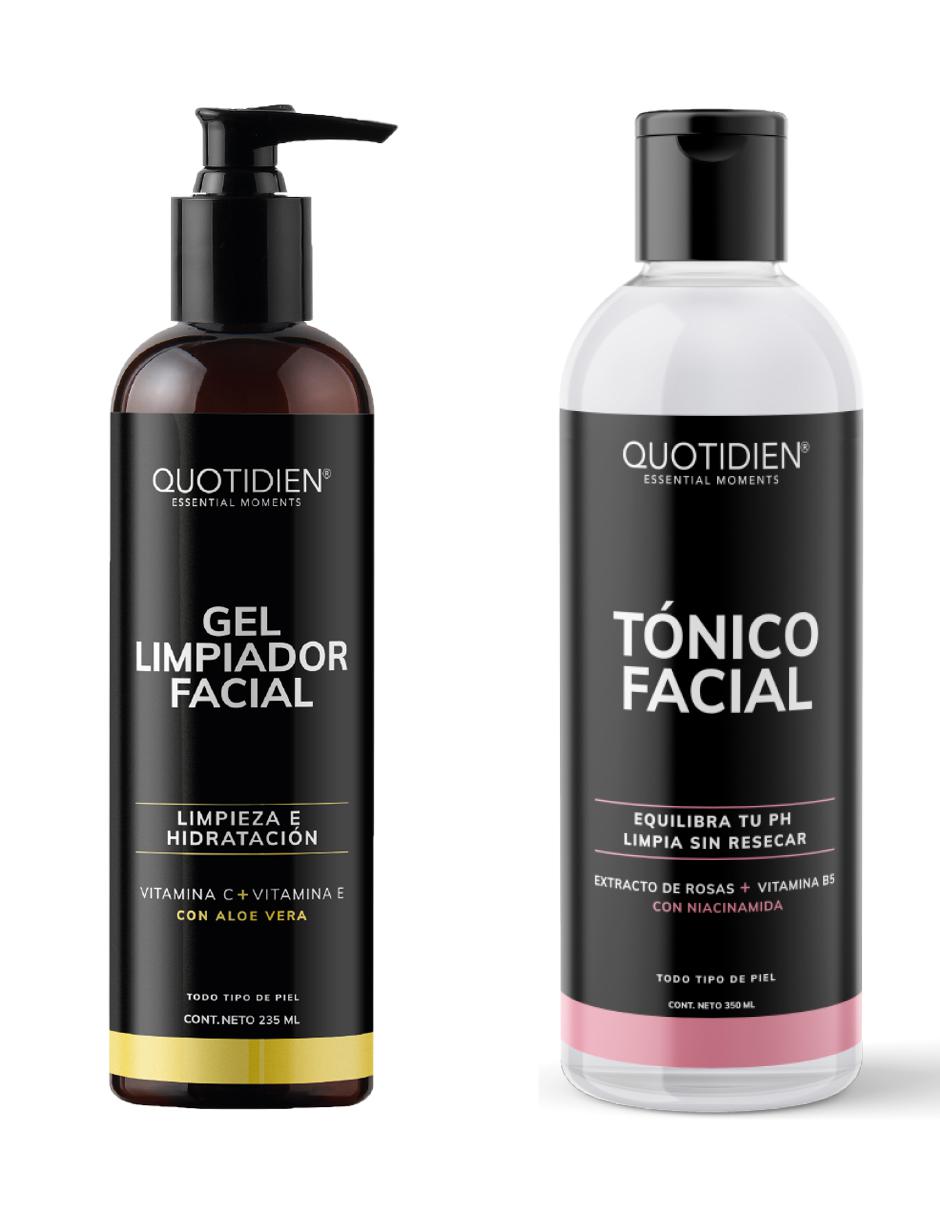 Kit Gel Limpiador + Tonico Facial con Vitamina C y Colágeno Skin Care Facial 1