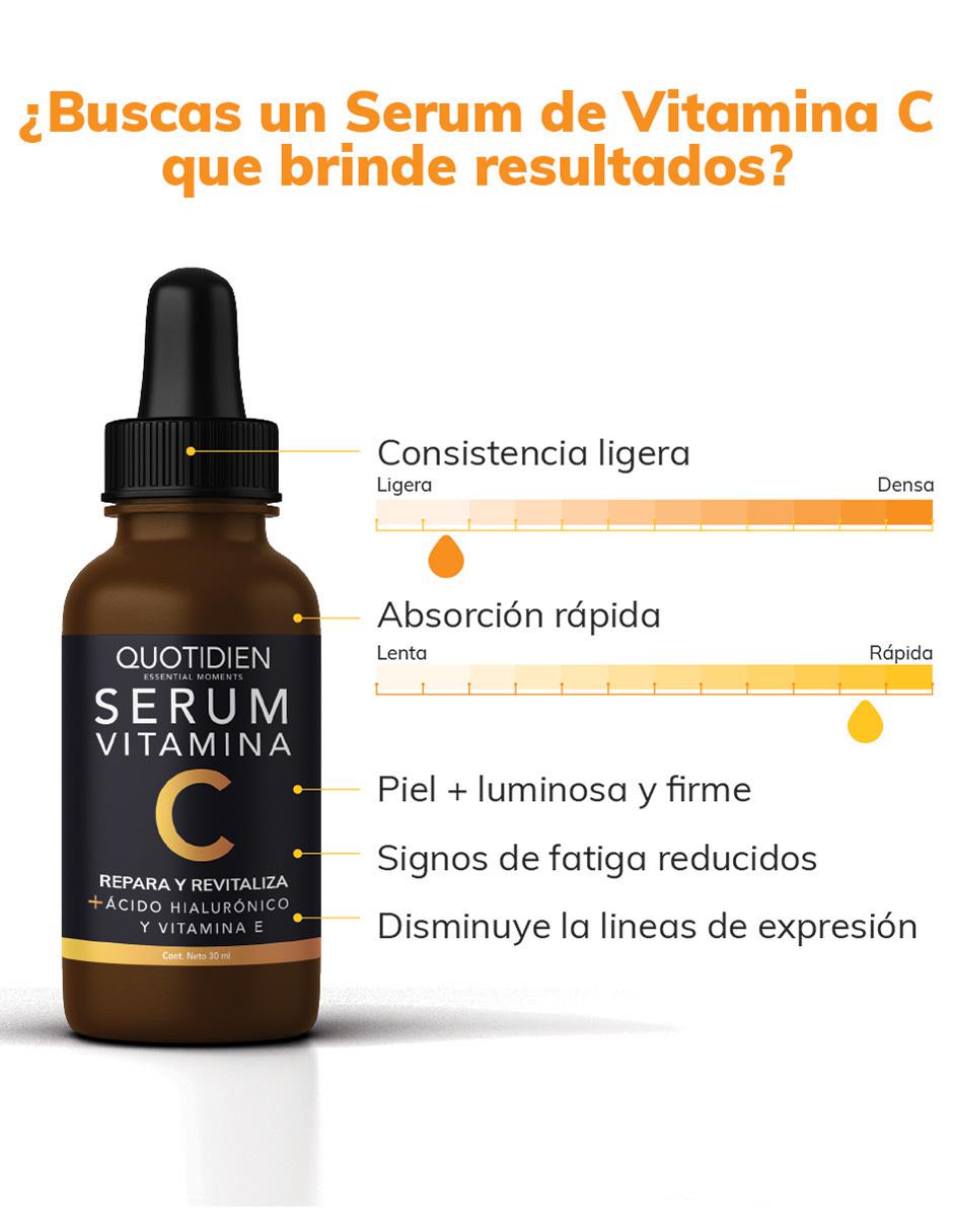 Kit Limpiador + Tónico + Serum Vitamina C + Acido Hialuronico Skin Care Suero Facial Quotidien
