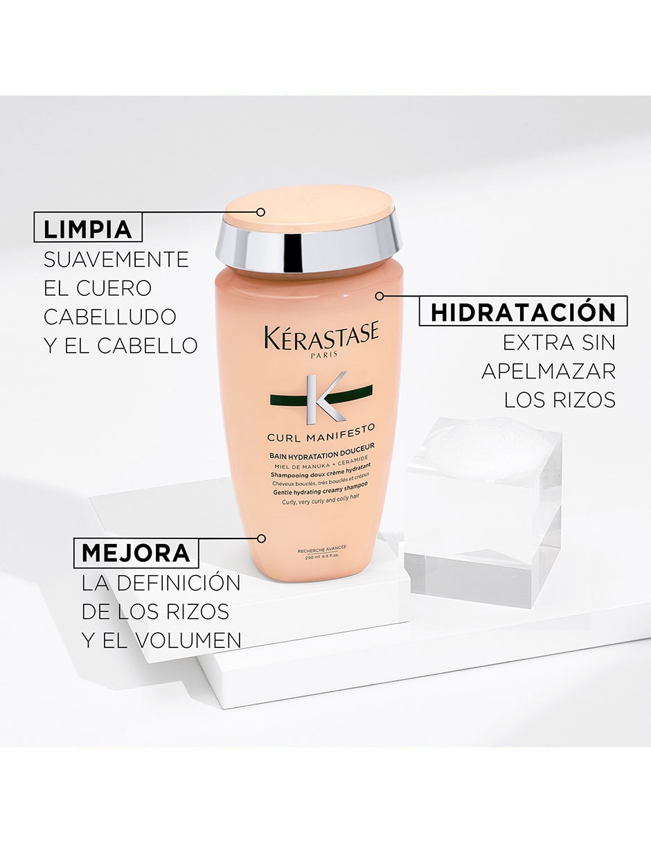 Shampoo hidratante para cabello Bain Hydratation Douceur 250 ml 3