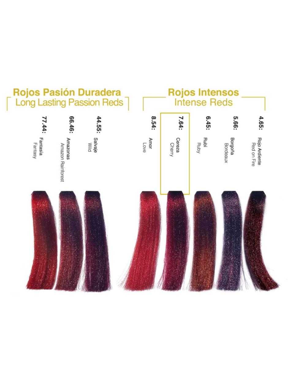 Tinte para cabello Hair Solution Gold Alternative Care tono 4.65 castaño rojizo caoba