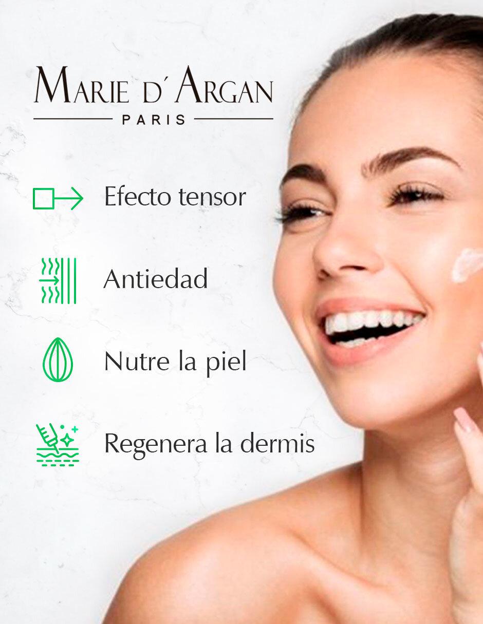 Crema facial recomendada para reafirmar día y noche Marie D' Argan Línea Orgánica todo tipo piel 2