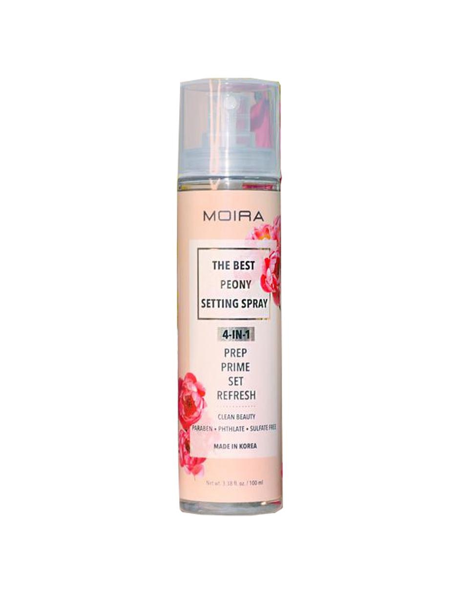 Spray fijador de peonia Moira Cosmetics TBS002