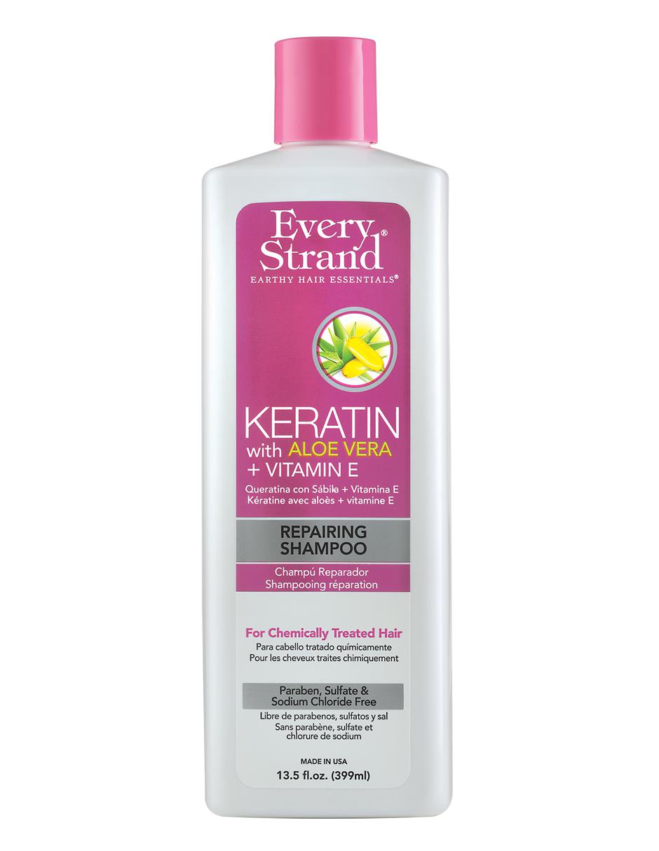 Shampoo reparador para cabello Keratin with Aloe Vera + Vitamin E 399 ml Shampoo reparador para cabello Keratin with Aloe Vera + Vitamin E 399 ml