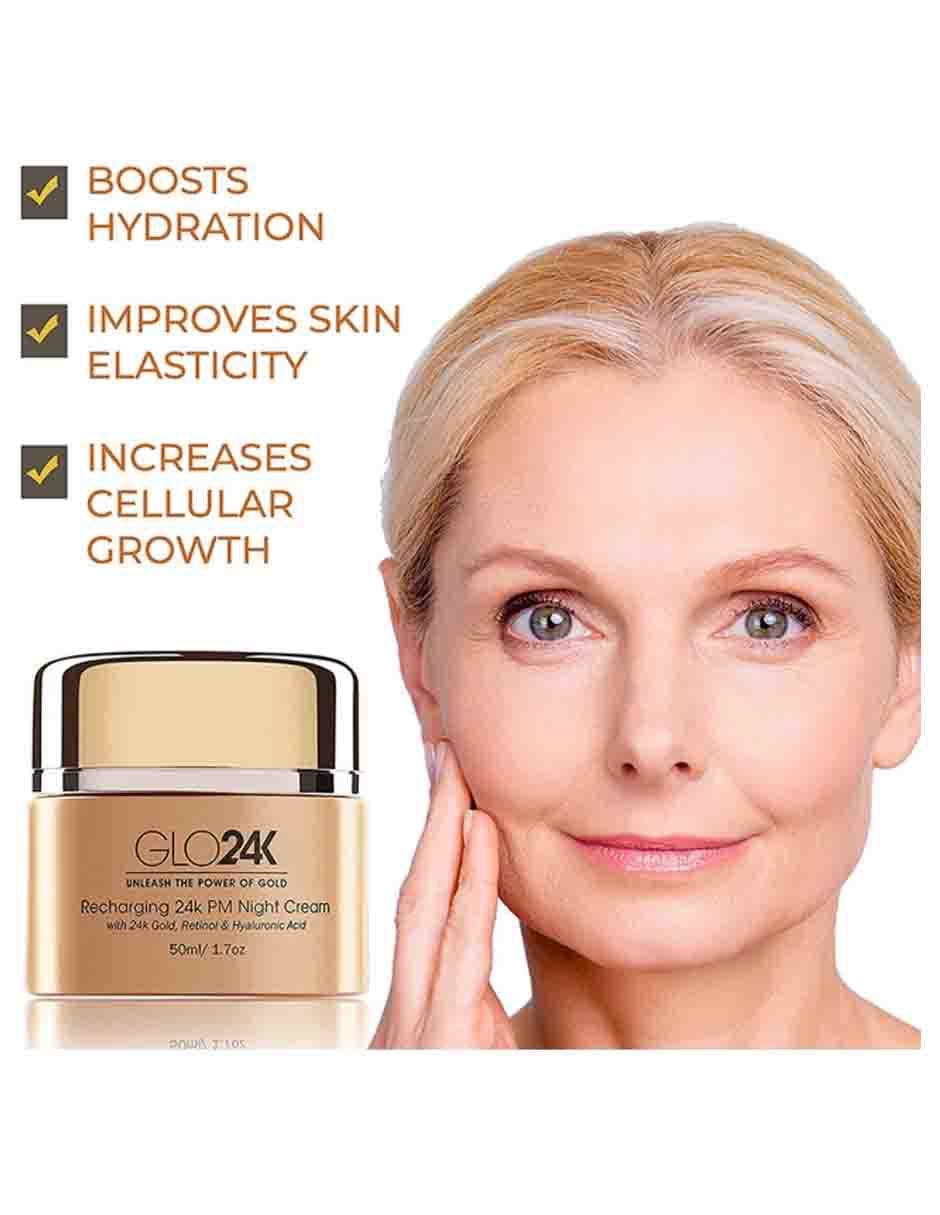 Crema facial recomendada para hidratar de noche Recargadora todo tipo piel