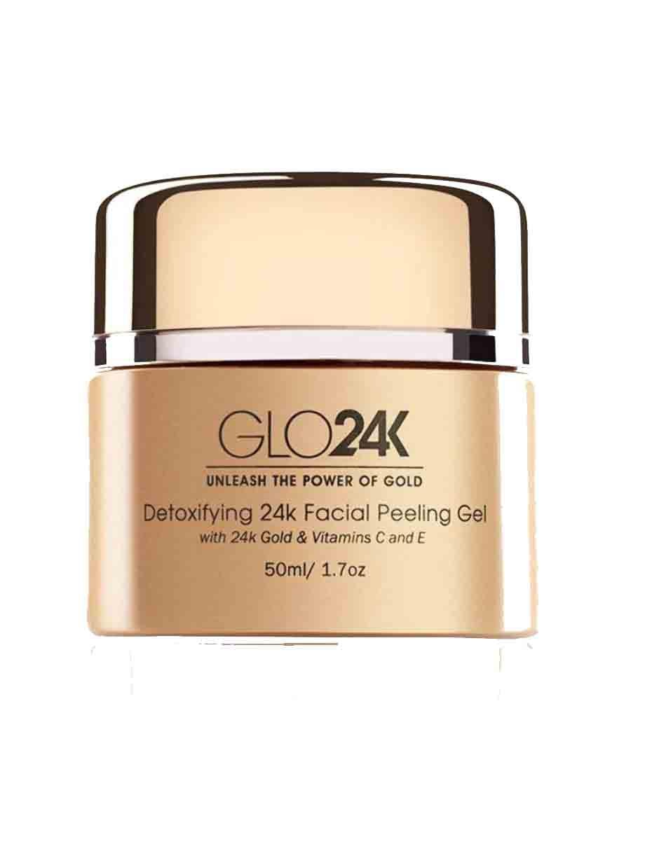Gel exfoliante facial con oro de 24k GLO24K