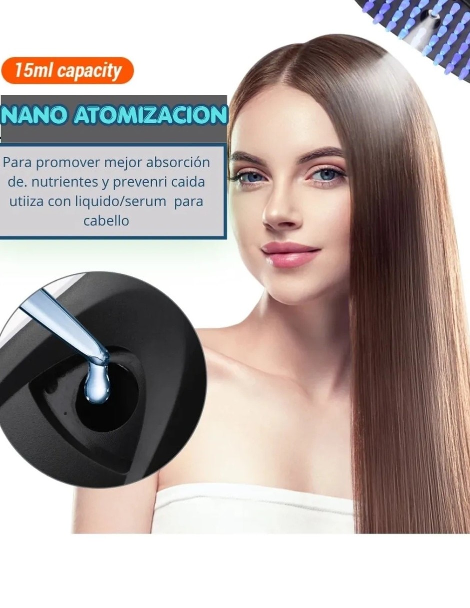 Cepillo para cabello de plástico