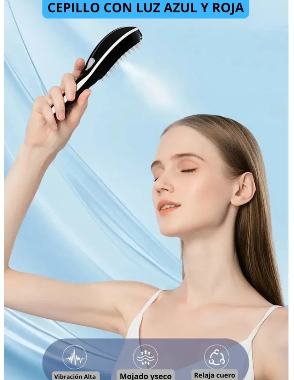 Cepillo para cabello de plástico