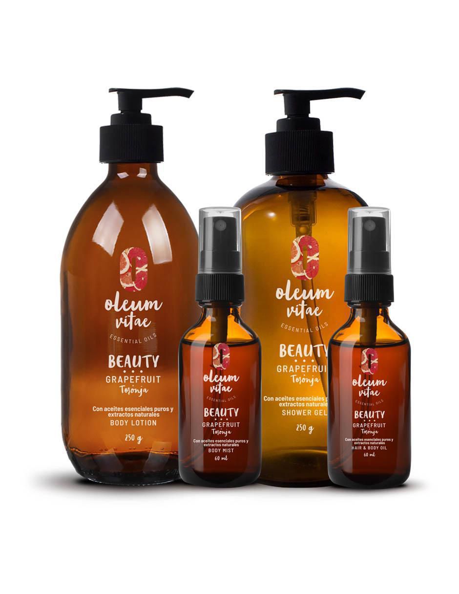 Gel de ducha hidratante con aceite esencial de toronja Oleum Vitae para piel mixta