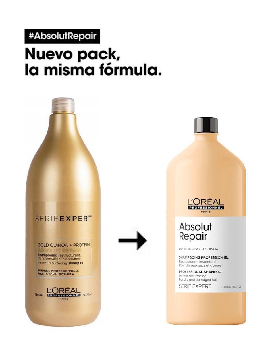 Shampoo reparador para cabello Absolut Repair 500 ml 2