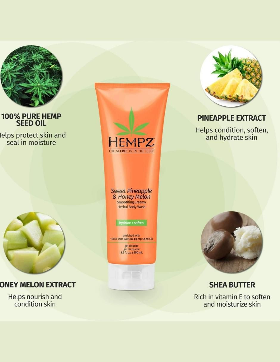 Gel corporal hidratante Piña y Melón Sweet Pineapple and Melon Wash para todo tipo de piel