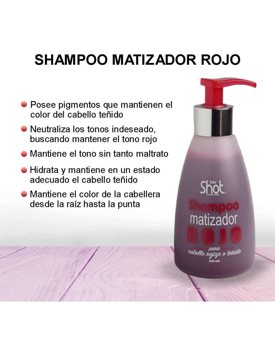 Shampoo para cabello Rojo Kolor Shot 250 ml 2