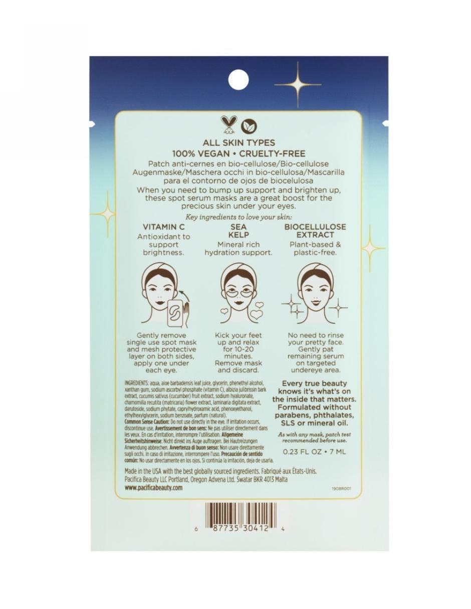 Mascarilla facial para hidratar Eye Bright Undereye Vitamin C Spot Serum Mask 2