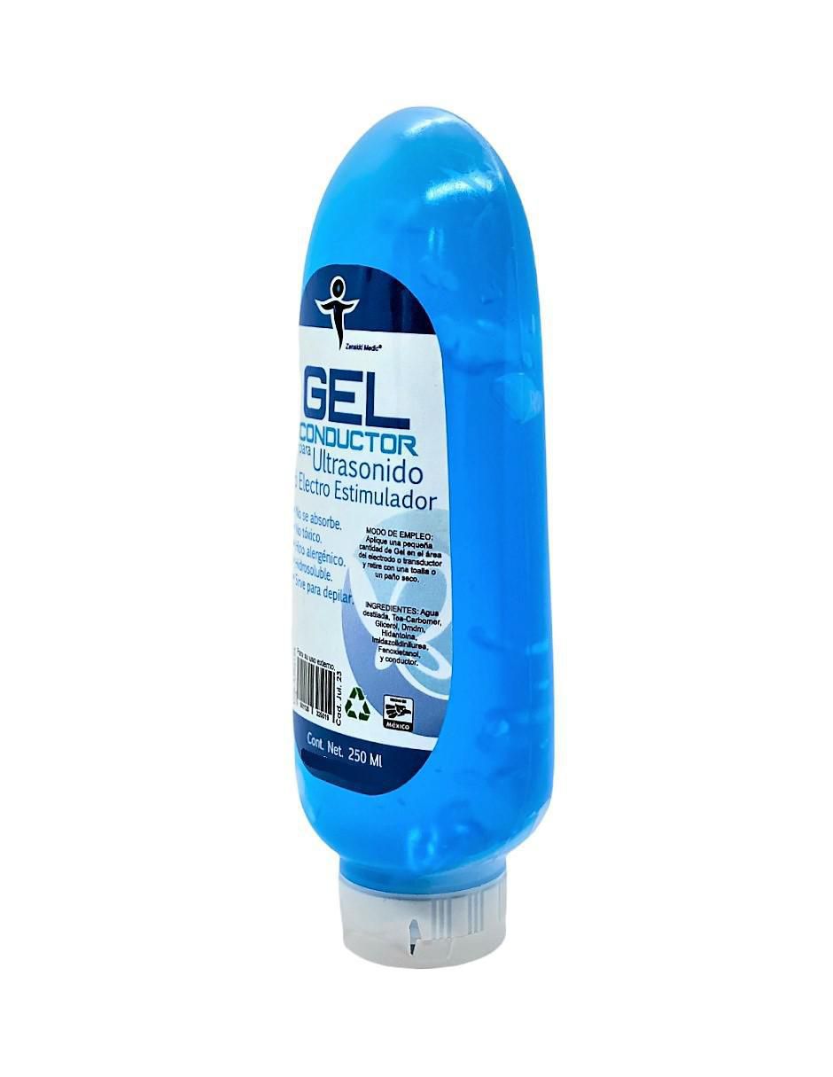 Gel corporal condutor para Ultrasonido o Electro estimulación Zenskki Medic 250 ml