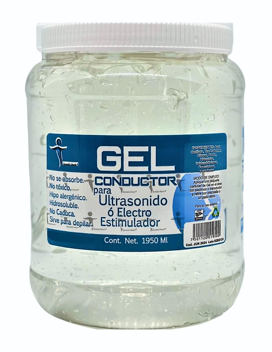 Gel corporal condutor para Ultrasonido o Electro estimulación Zenskki Medic 1950 ml