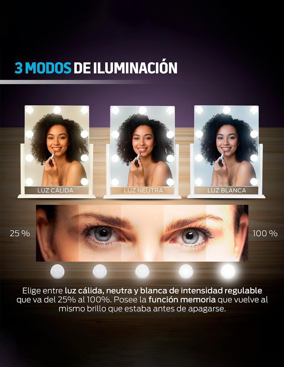 Espejo rectangular Redlemon
