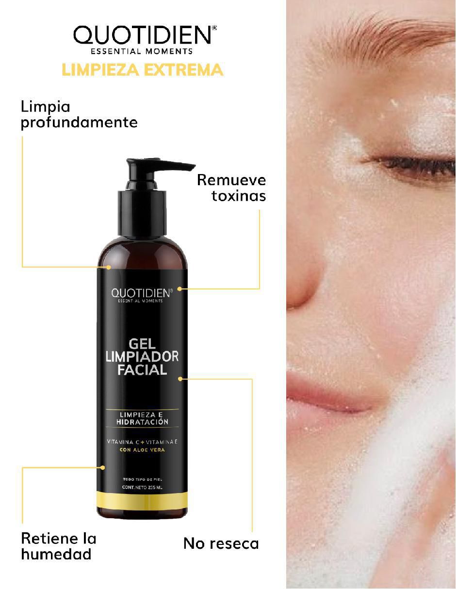 Kit tratamiento facial Limpiador + Tónico + Serum Vitamina C + Suero Acido Hialuronico + Gel Contorno De Ojos Skin Care Antiedad antiedad 3