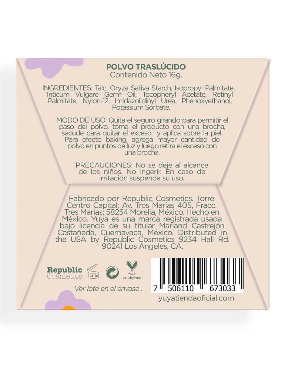 Polvo traslúcido Yuya