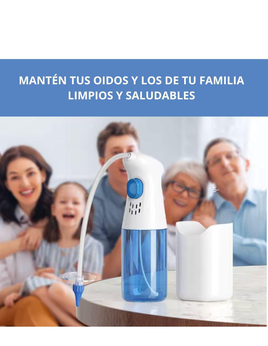Tratamiento focalizado kit de irrigación o lavado de oídos eléctrico / manual Purificador Hailcare 3
