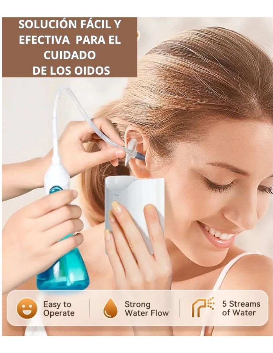 Tratamiento focalizado kit de irrigación o lavado de oídos eléctrico / manual Purificador Hailcare 6