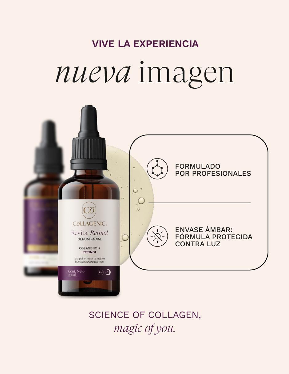 Sérum de retinol facial antiarrugas Baba Caracol Colágeno Collagenic todo tipo piel