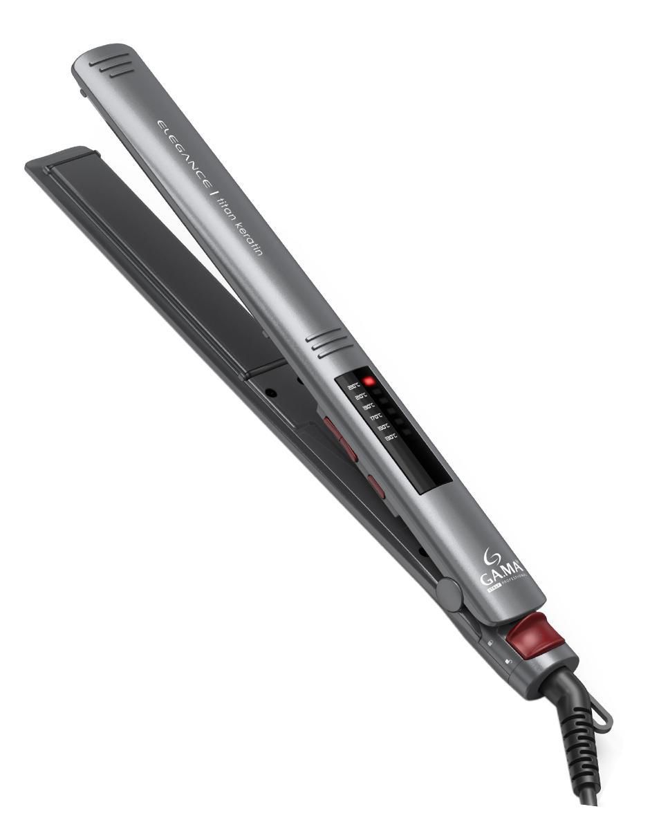 Alaciadora LED Gama Elegance Titan Keratin placas de turmalina 1