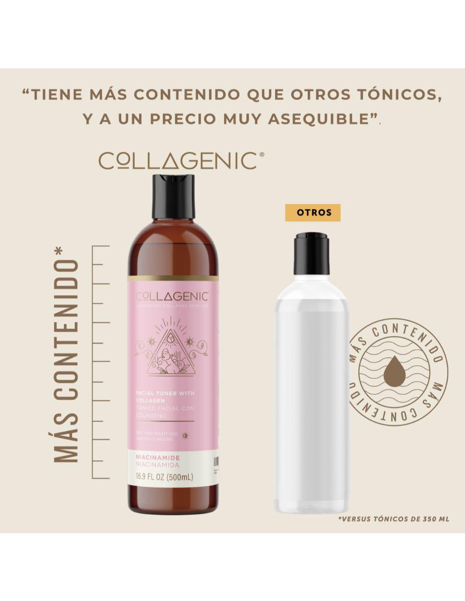 Tónico facial Anti Manchas Niacinamida Colágeno Collagenic