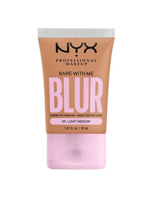 Base de maquillaje líquida Nyx Professional Makeup Bare With Me Blur Tint liso
