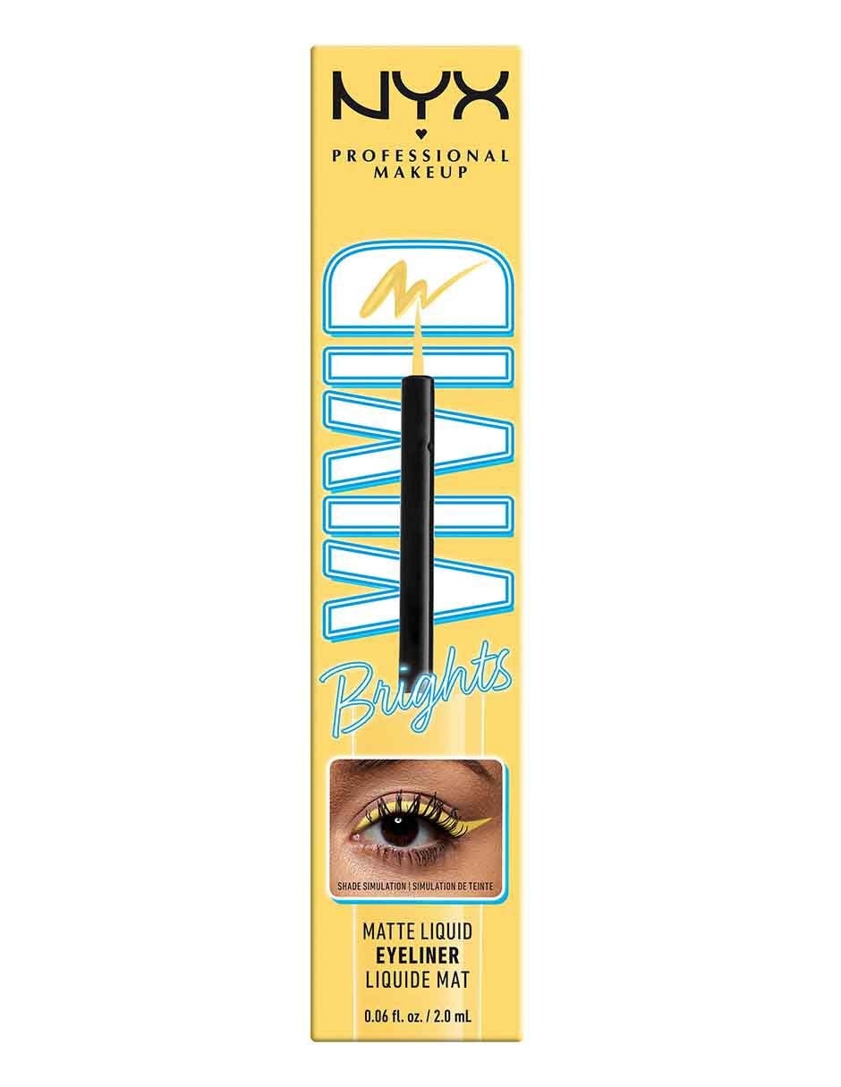 Delineador para ojos mate Professional Makeup Vivid Brigts Liquid Liner Delineador para ojos mate Professional Makeup Vivid Brigts Liquid Liner