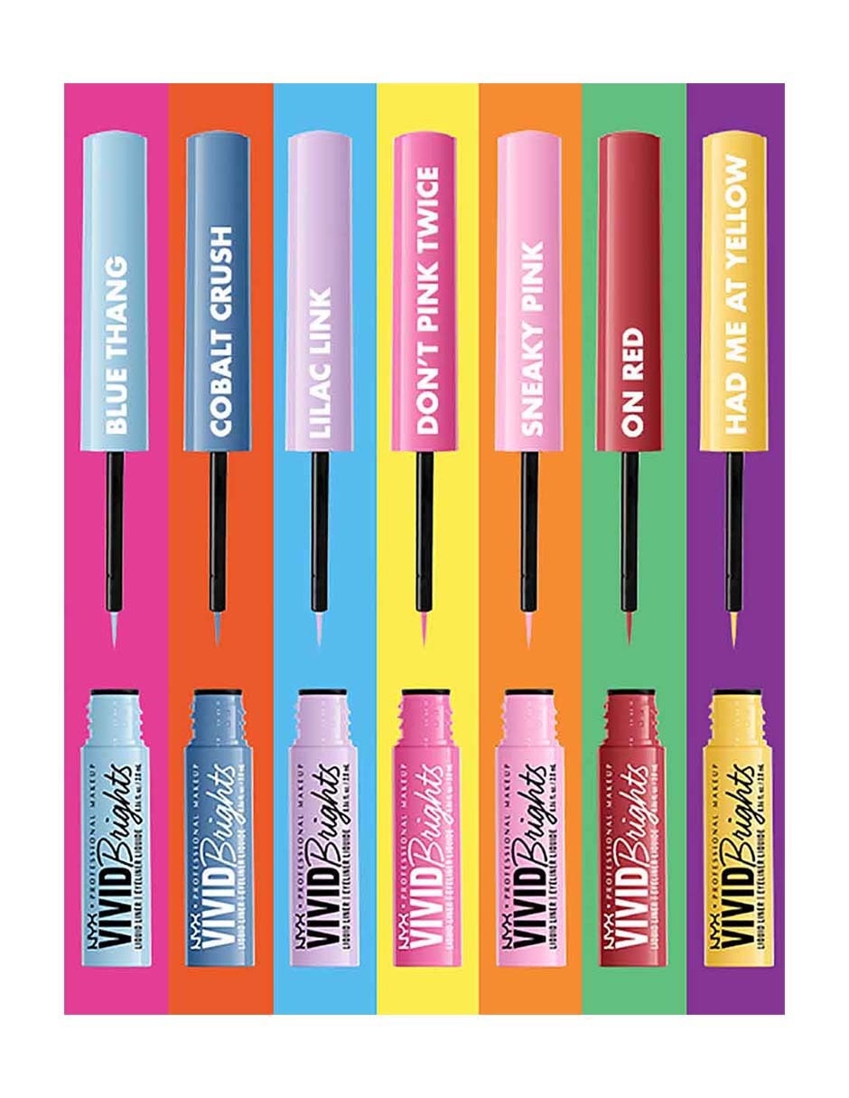 Delineador para ojos mate Professional Makeup Vivid Brigts Liquid Liner 6