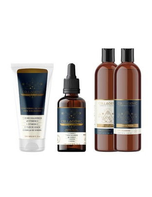 Kit tratamiento facial Set facial : serum + gel limpiador + tonico + contorno de ojos antiedad 1
