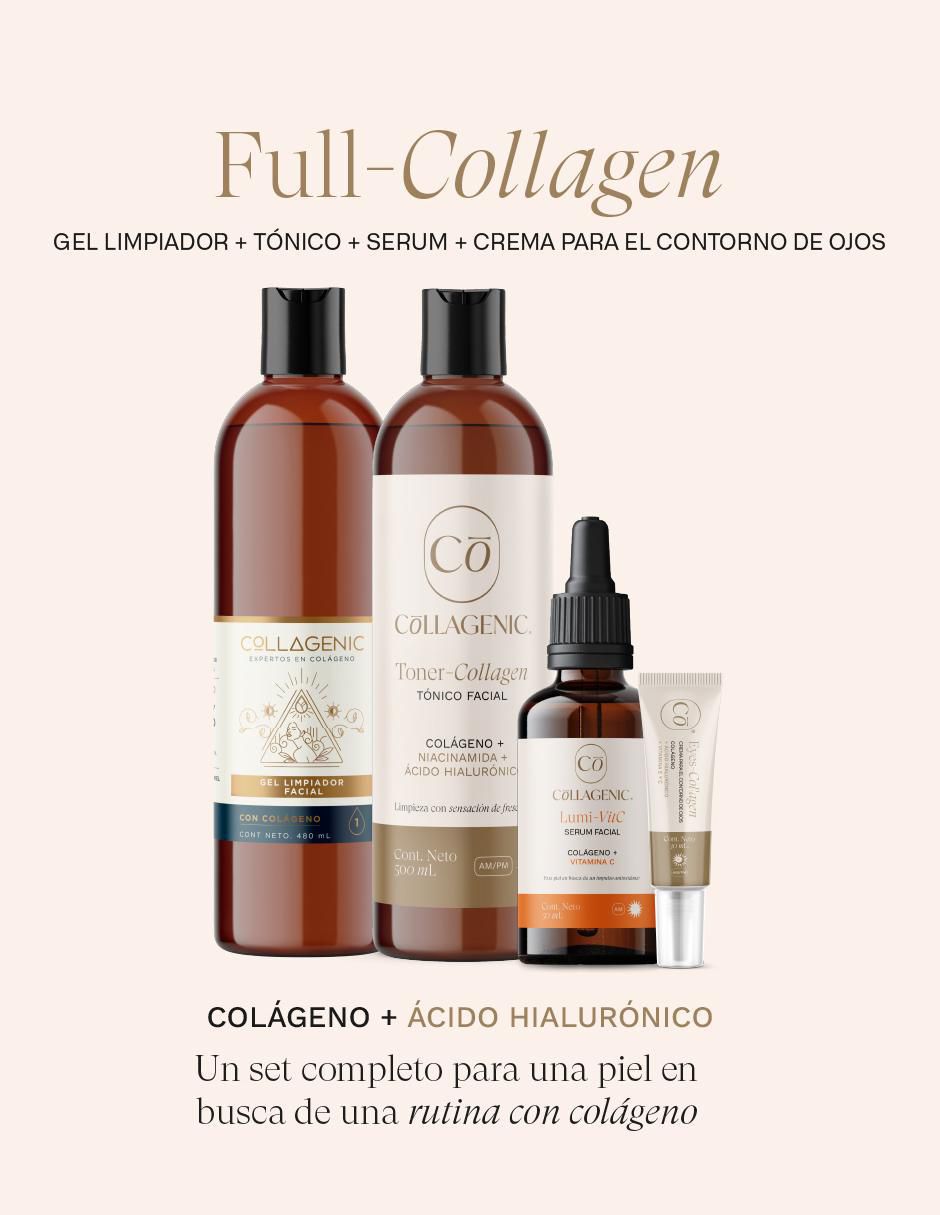 Kit tratamiento facial Set facial : serum + gel limpiador + tonico + contorno de ojos antiedad 3
