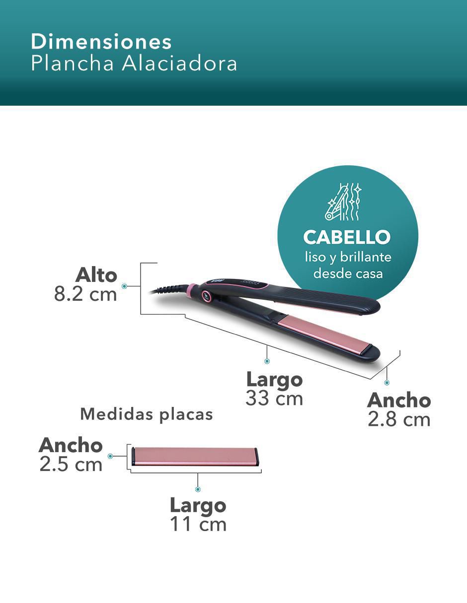 Alaciadora P50 placas de cerámica 9