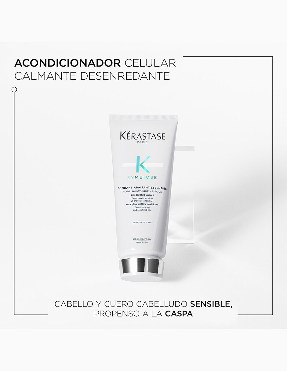 Acondicionador para cabello Fondant apaisant essentiel Symbiose 200 ml 7